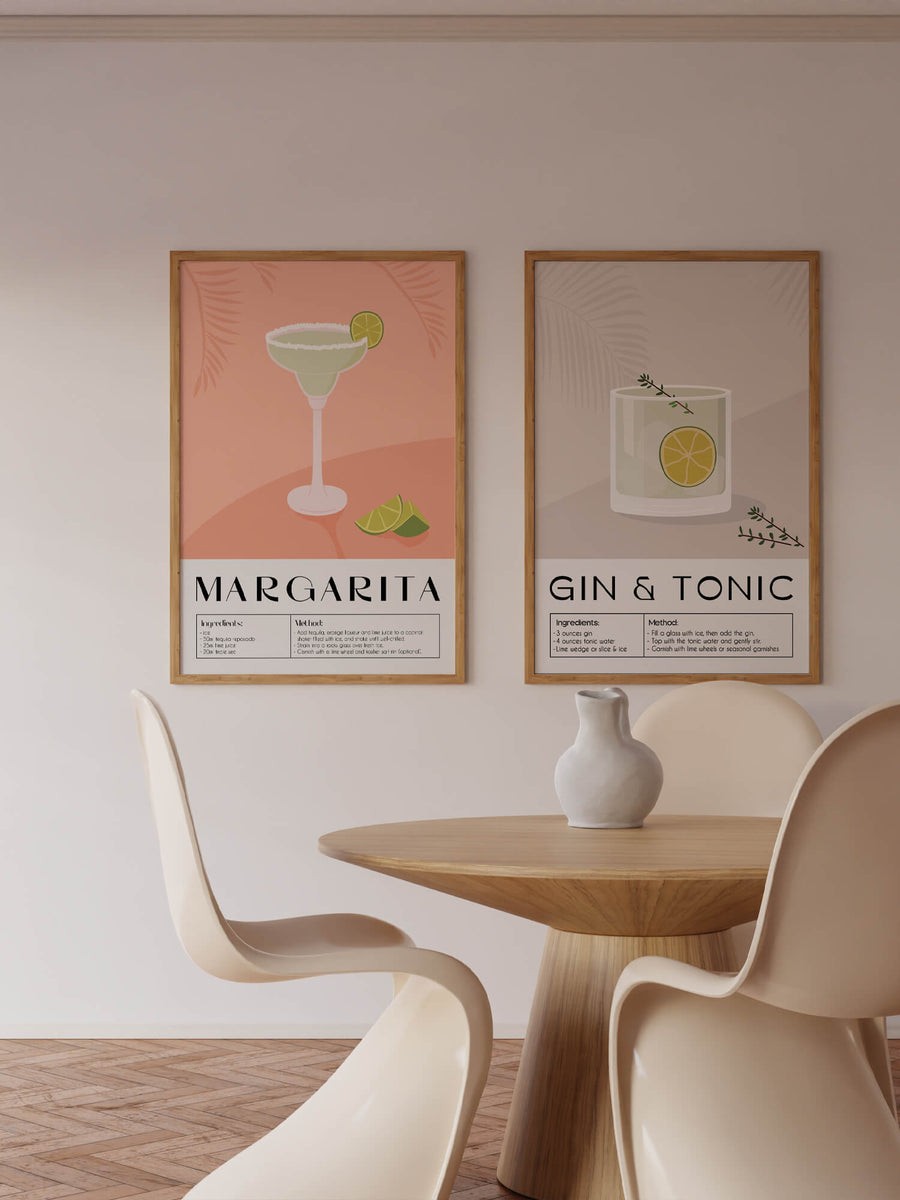 Margarita Cocktail Guide Print