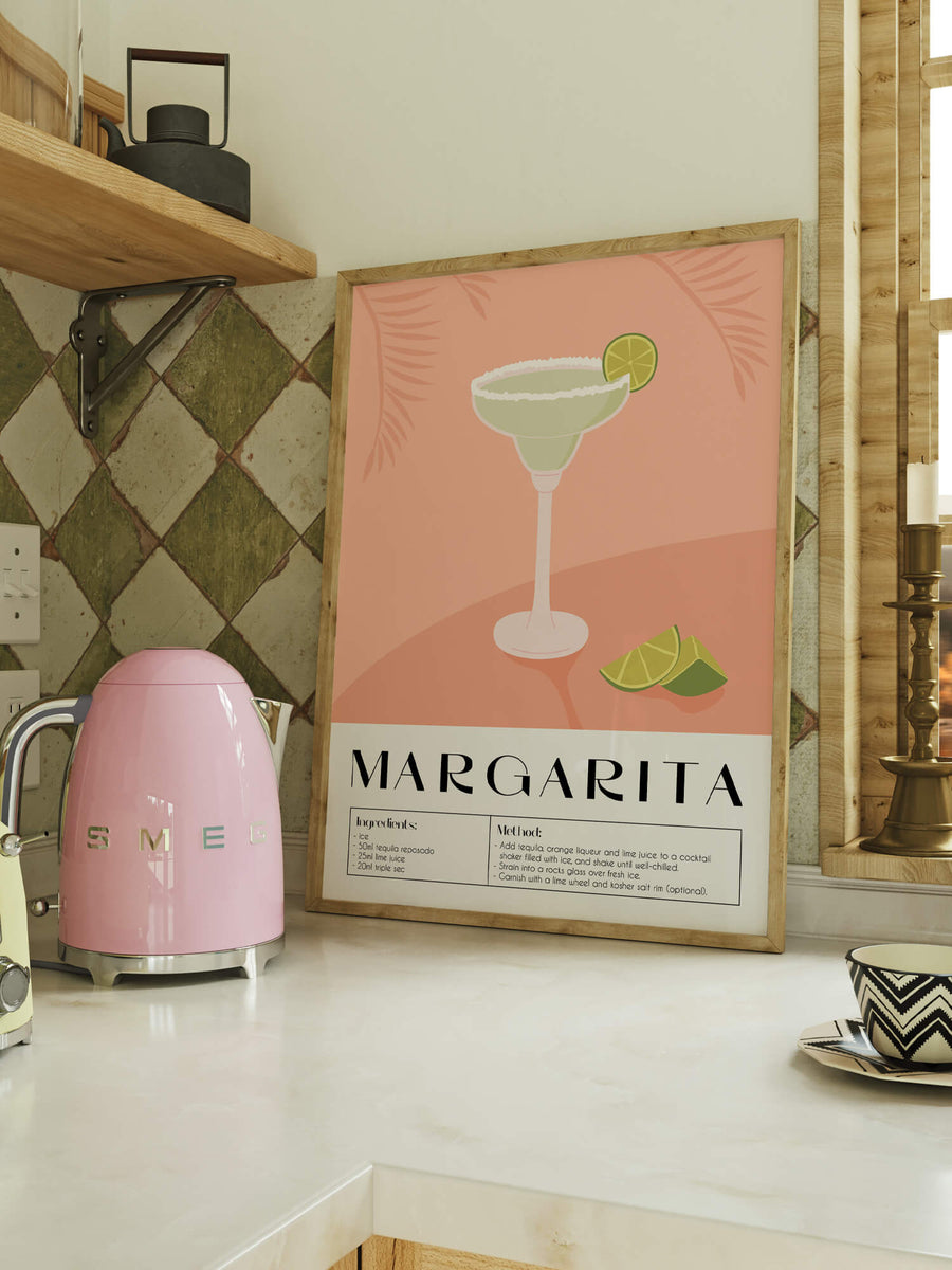 Margarita Cocktail Guide Print