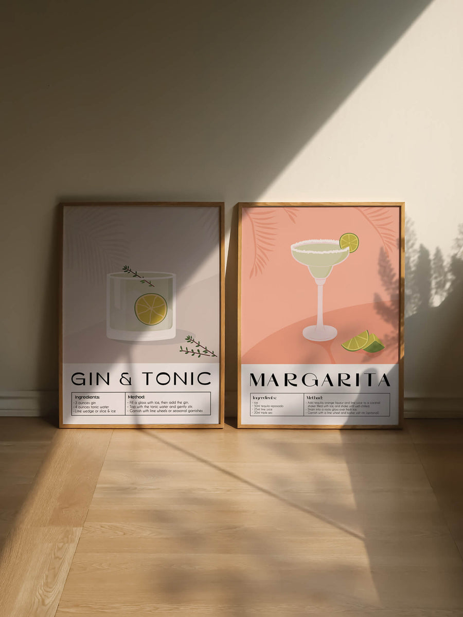 Margarita & Gin Tonic Bundle Prints