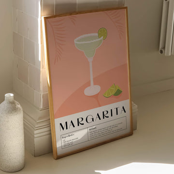 Margarita Cocktail Guide Print