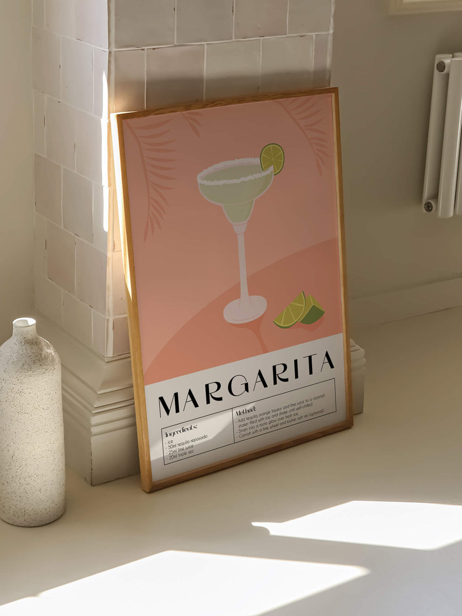 Margarita Cocktail Guide Print