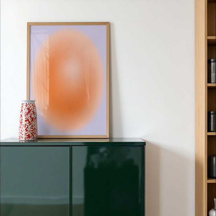 Purple Orange Aura Print