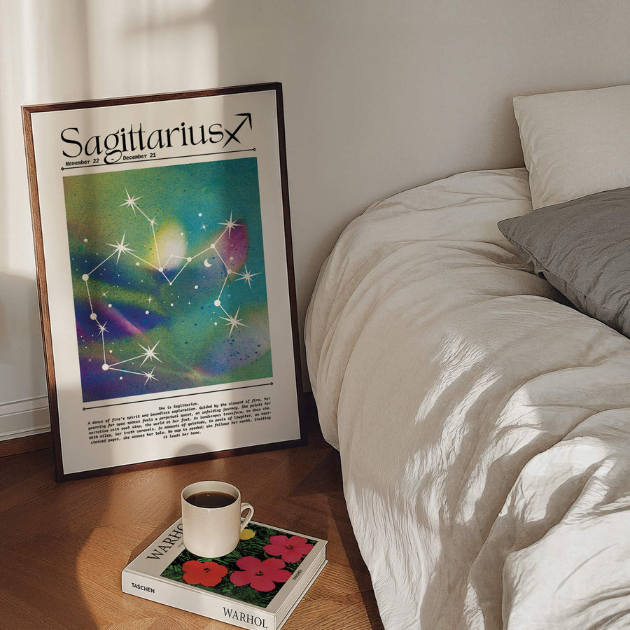 Sagittarius Aura Gradient Print