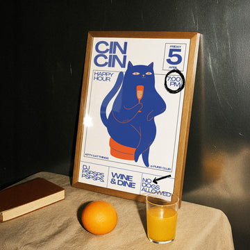 Cin Cin (Cat Edition) Print