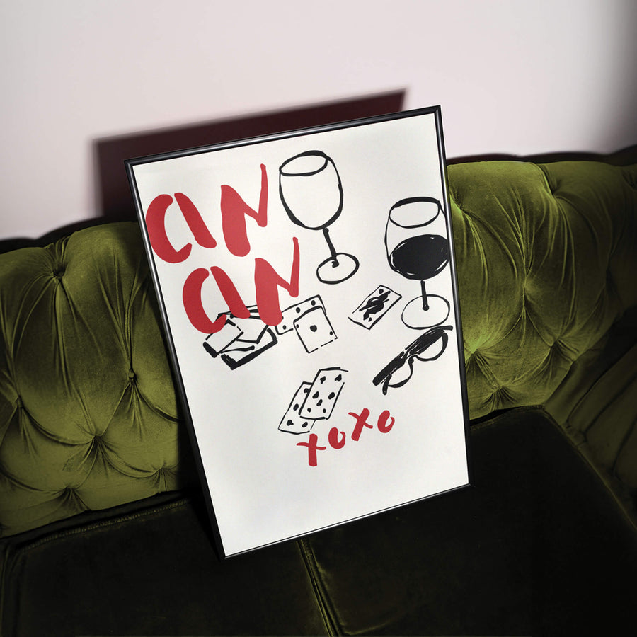 Shuffling Wine Print