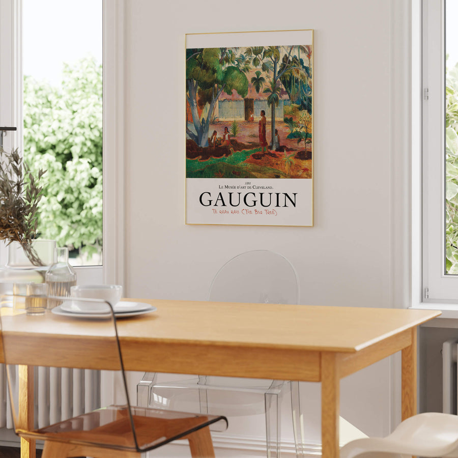 Framed print of Paul Gauguin's 1891 painting 