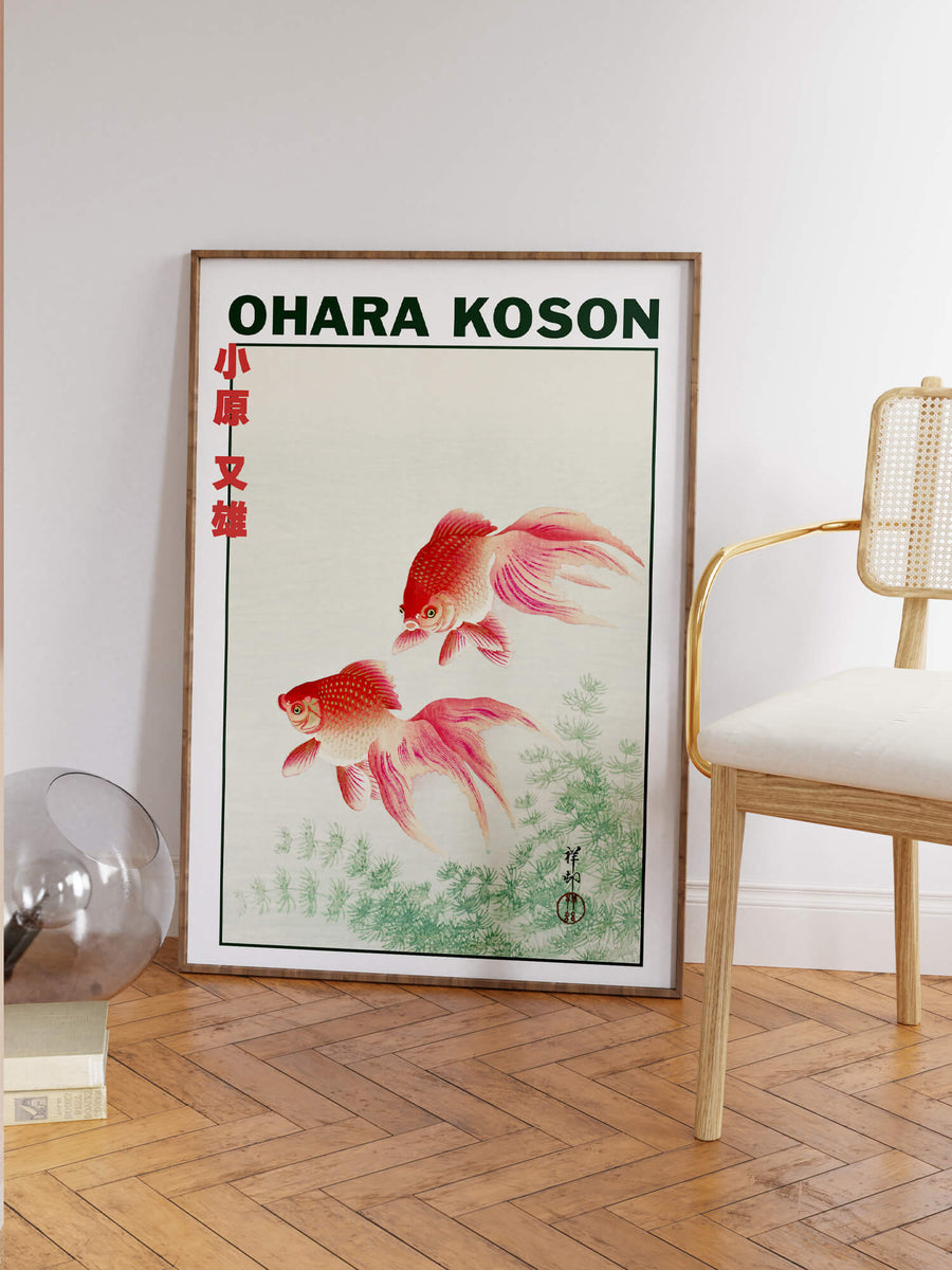 Goldfish by Ohara Koson print