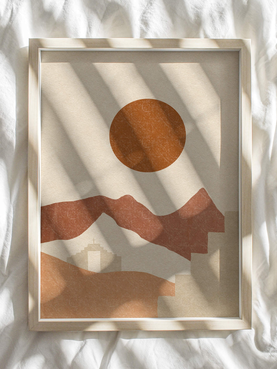 Sunset Clay Print